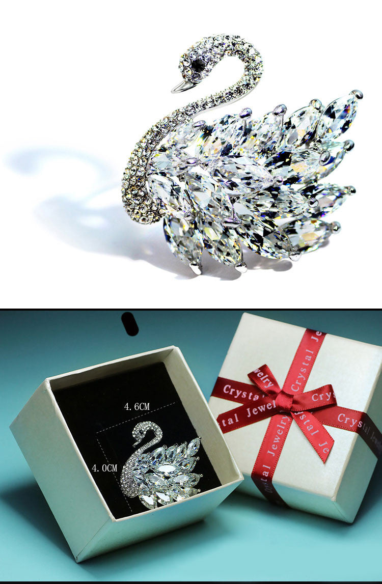 TB009 SWAN BROOCH