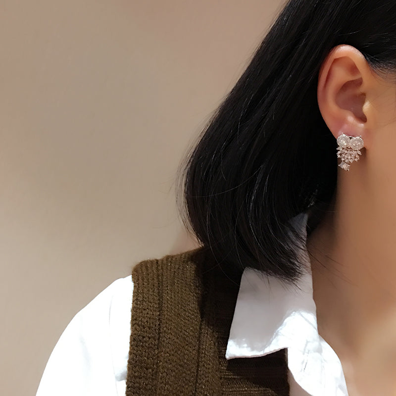TB025 CHRISTMAS OWL EARRINGS