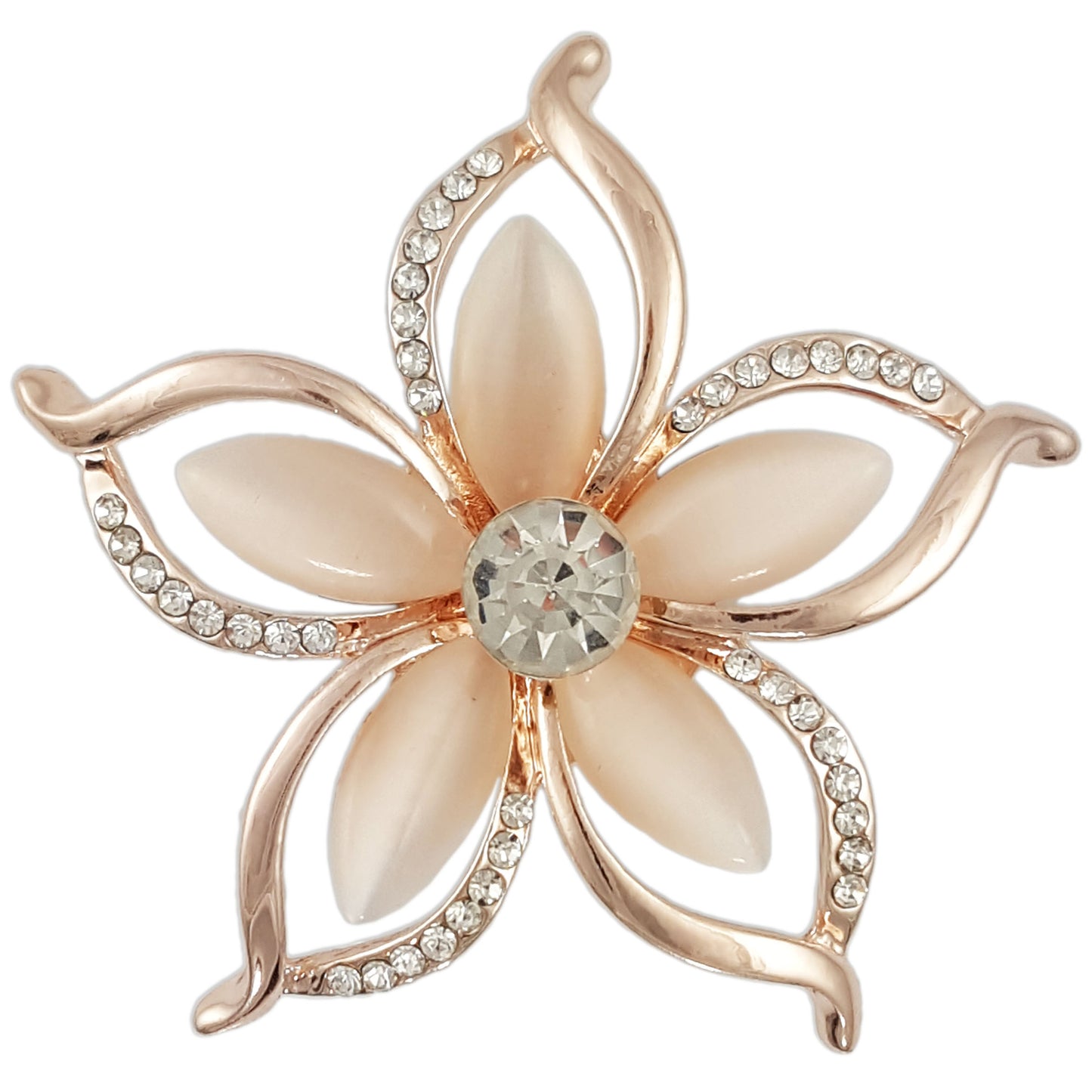 TB019 PLUMERIA FLOWER BROOCH