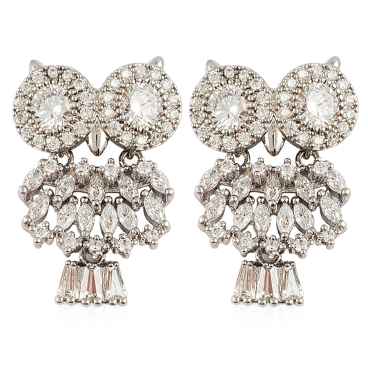 TB025 CHRISTMAS OWL EARRINGS