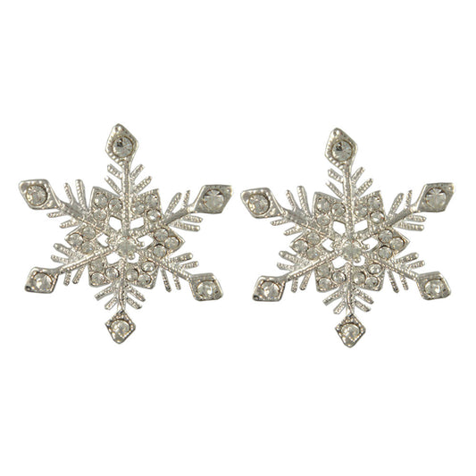 GE2446 SNOWFLAKE EARRINGS